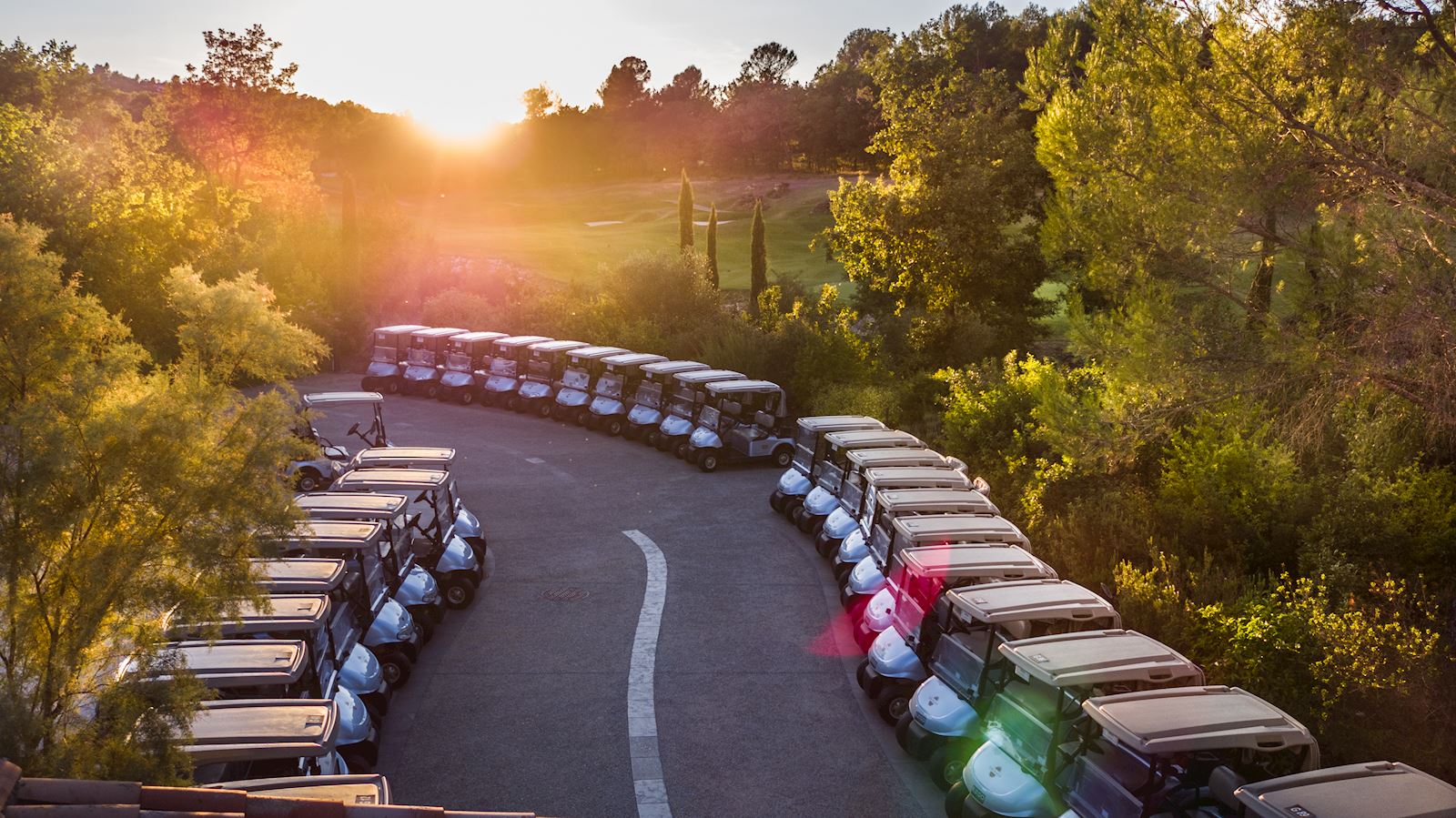 Voiturette équipée d'un GPS - Golf Terre Blanche